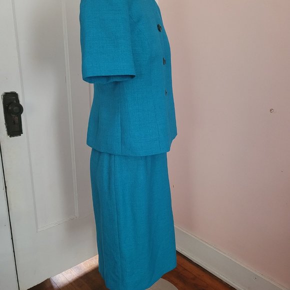 Le Sult Womens Orange 2-Piece Short Sleeve Petite Sult Size 8P - Picture 3 of 11